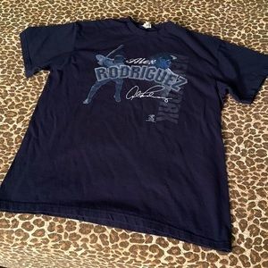 NY Yankees Rodriguez Signature Tee Shirt Large